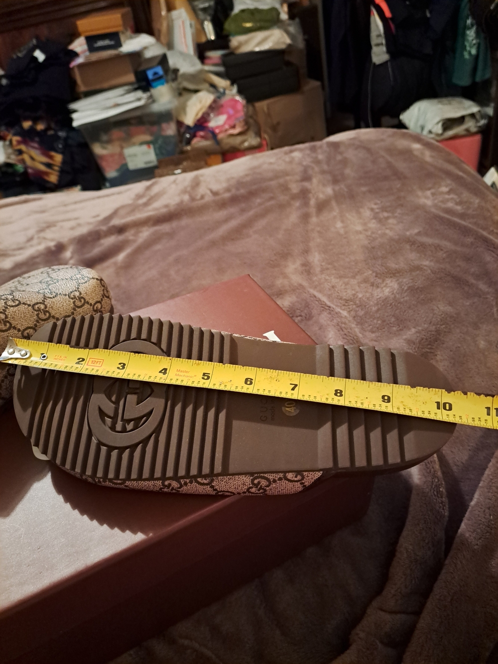 Gucci Beige GG Canvas Horsebit Mules - Picture 4 of 4